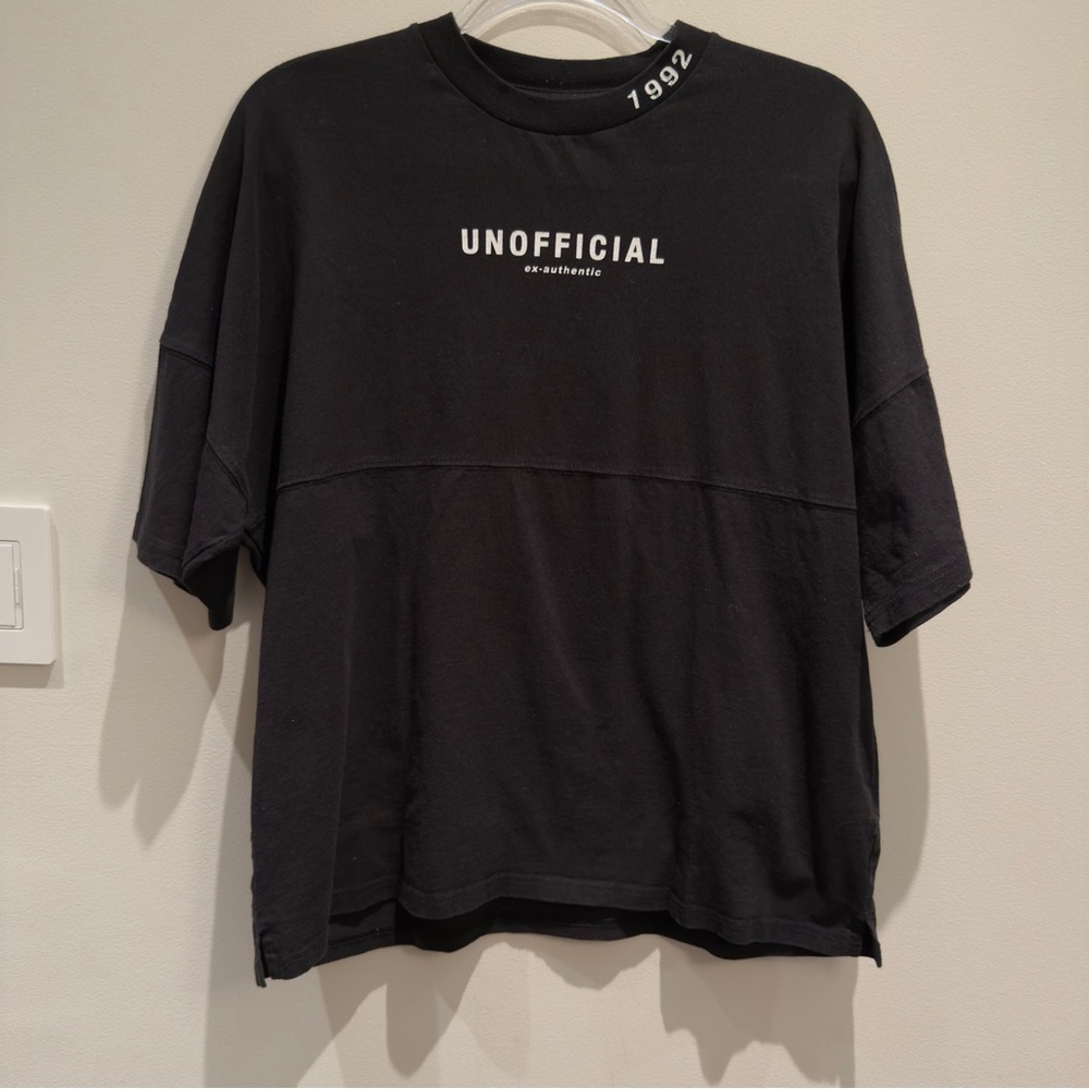 Topman Unofficial Ex-authentic 1992 Graphic Black Tee- Shirt Size XXS